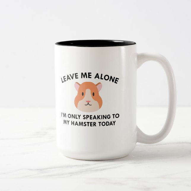 Bara tala till min hamster Två-Tonad mugg (Höger)