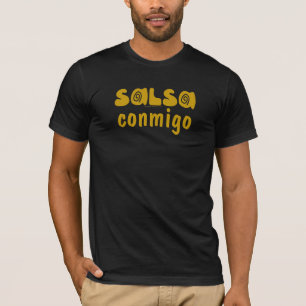 Bära Te för klubb för dans för salsaConmigo salsa T Shirt