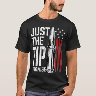 Bara Tip I Lomise Bullet American Flagga Gun Lo T Shirt