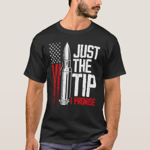 Bara Tip I Lomise Bullet Gun American Flagga T Shirt