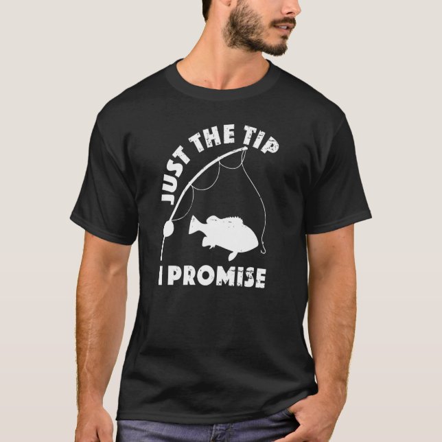 Bara "Tip Lomise Fishing Dubbla" betyder Humor T Shirt (Framsida)