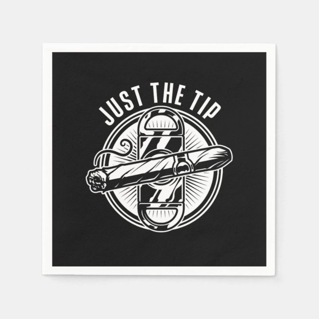 Bara tippcigarren Smoker Tobacco Humidor Cigars L. Pappersservett (Framsidan)