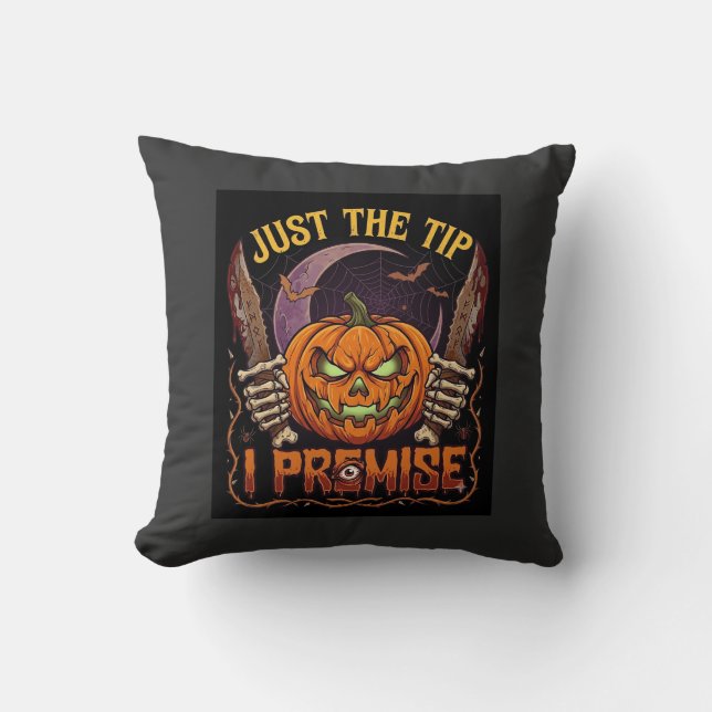 Bara tips förutsättning Halloween Pumpa Blodiga kn Kudde (Framsida)