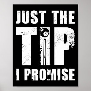 Bara tips I löfte om att spela Bassäng Snooker i m Poster