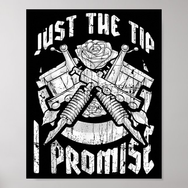 Bara tipsen jag lovar lustigt Tattoo Älskare Tatto Poster (Framsidan)