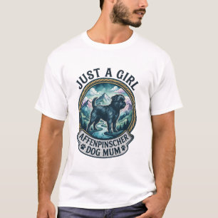 Bara tjej Affenpinscher Hund Mamma Flod_1 T Shirt