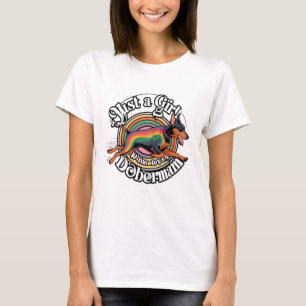 Bara tjej som älskar Doberman T Shirt