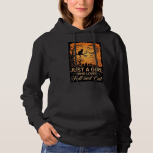 Bara tjej som älskar höstkatthalloweenmåne_1 t shirt