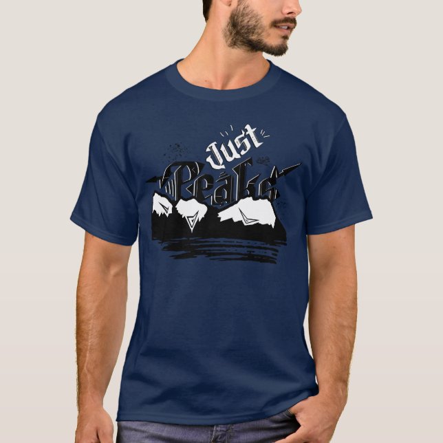 Bara toppar Berg Graffiti Gatukonst rolig T Shirt (Framsida)