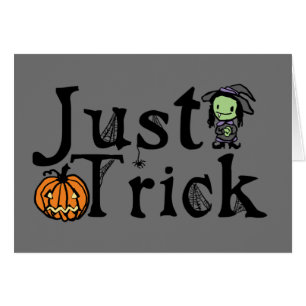 Bara Trick Halloween Hälsningskort