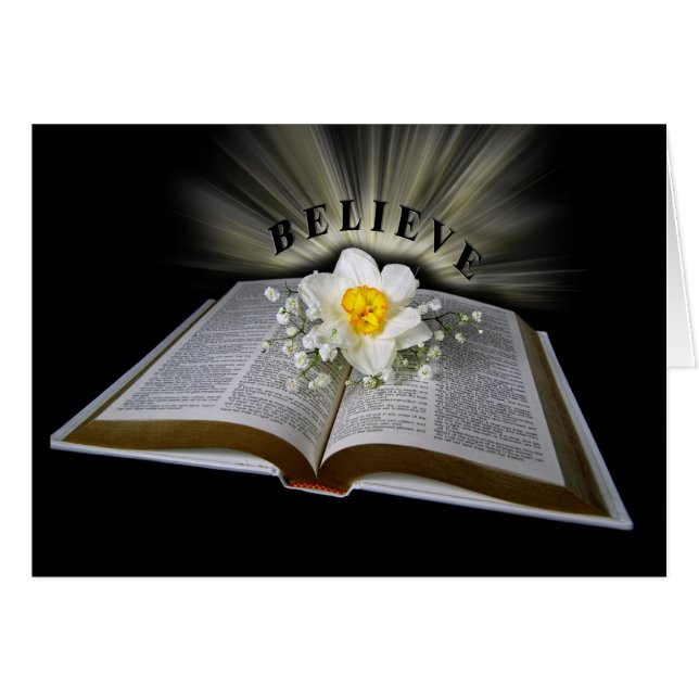 Bara tro hälsningskort (Framsidan Horizontal)