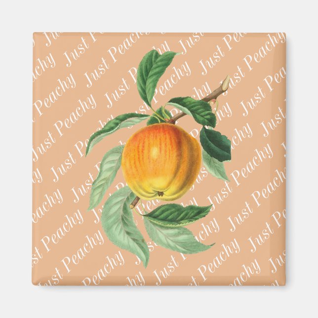 Bara underbart Persika Frukt Magnet (Framsidan)
