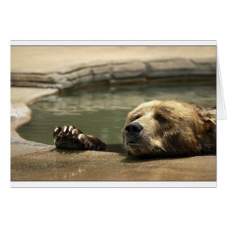 Bara utan dig hälsningskort