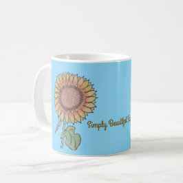 Bara vacker solros kaffemugg