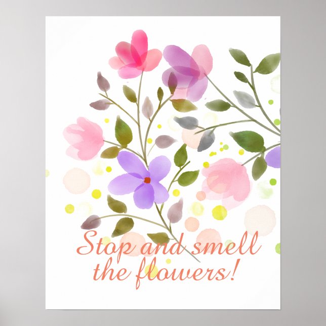 Bara vackra blommor poster (Framsidan)