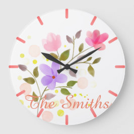 Bara vackra blommor stor klocka