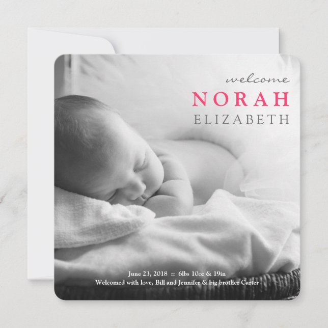 Bara välkommen | Meddelande från Baby (Framsida)