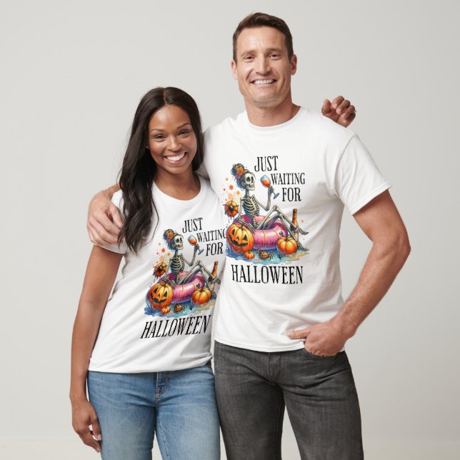 Bara väntar på Halloween - Halloween T Shirt (Unisex)