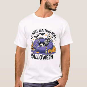 Bara väntar på Halloween – Rolig kuslig säsong T Shirt