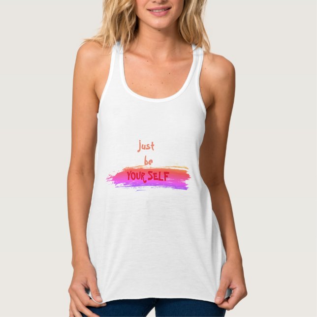 BARA VARA DIN EGEN TANKTOP LINNE MED RACERBACK  (Framsida)