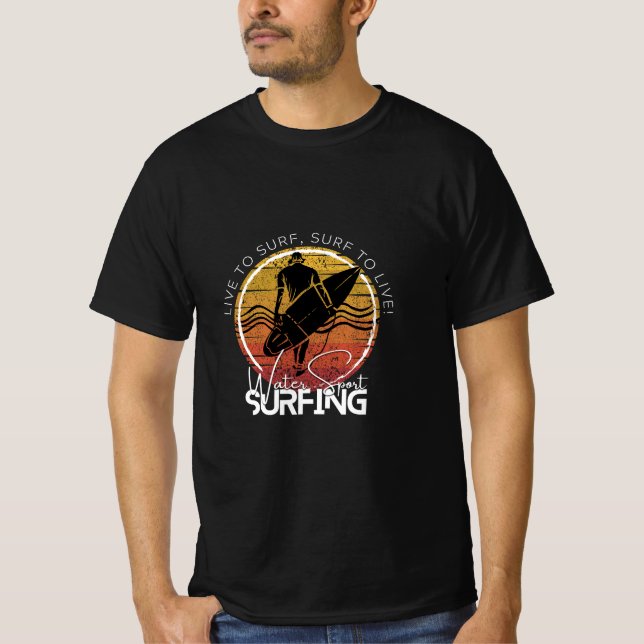 Bära vatten sport, Surfing T Shirt (Framsida)