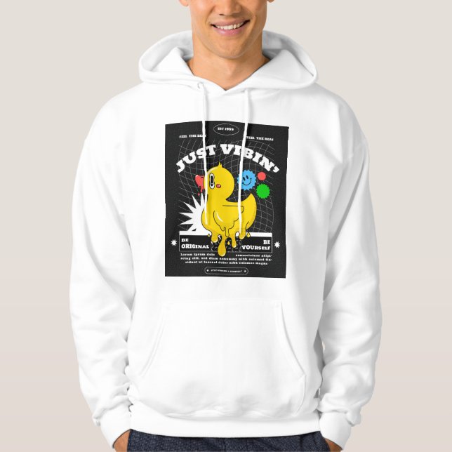 Bara vibin anka albumtäckning hoodie (Framsida)