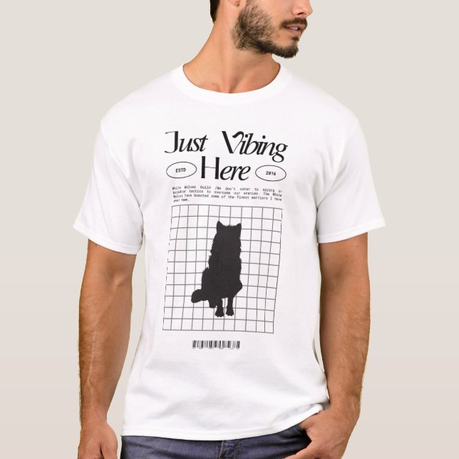 Bara vifta med vargerna! t shirt (Framsida)