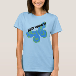 Bara Vinge it Blue Butterfly T-Shirt