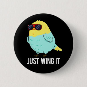 Bara Vinge IT Lusny Bird Pun Mörk BG Knapp