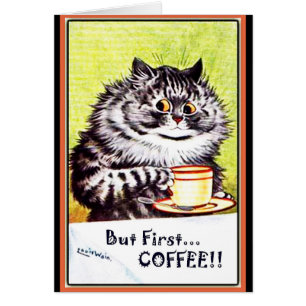 "Bara vintagekatt Kort-Louis Wain för första Hälsningskort