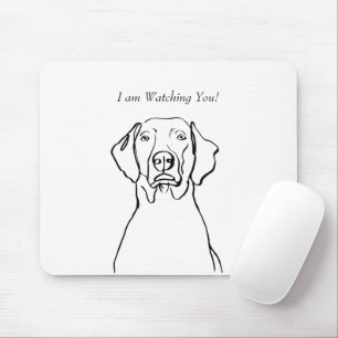 Bara Weimaraner: Anpassa ditt meddelande! Musmatta