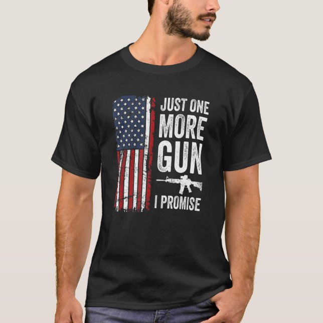 Bara ytterligare en Gun I-löfte om Patriotic USA M T Shirt (Framsida)