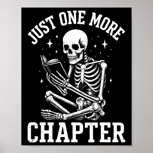 Bara ytterligare en kapitel Skeleton Reader Readin Poster (Framsidan)