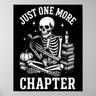 Bara ytterligare en kapitel Skeleton Reader Readin Poster