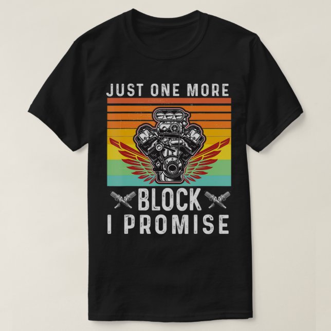 Bara ytterligare en Tävla för blockgiftsmotor en T Shirt (Design framsida)