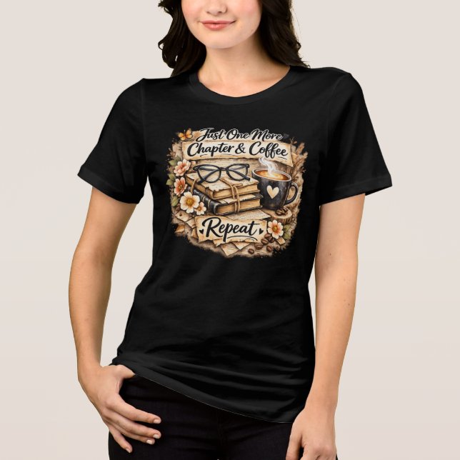 Bara ytterligare ett kapitel & kaffe t shirt (Framsida)