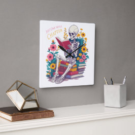 Bara ytterligare ett kapitel Skeleton-läsare av Bo Fyrkantig Klocka