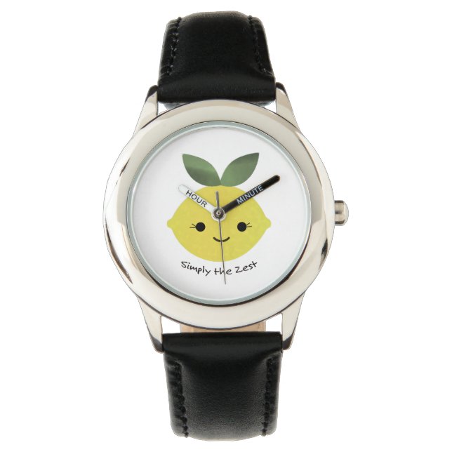 Bara Zest Cute Kawaii Lemon Armbandsur (Framsida)