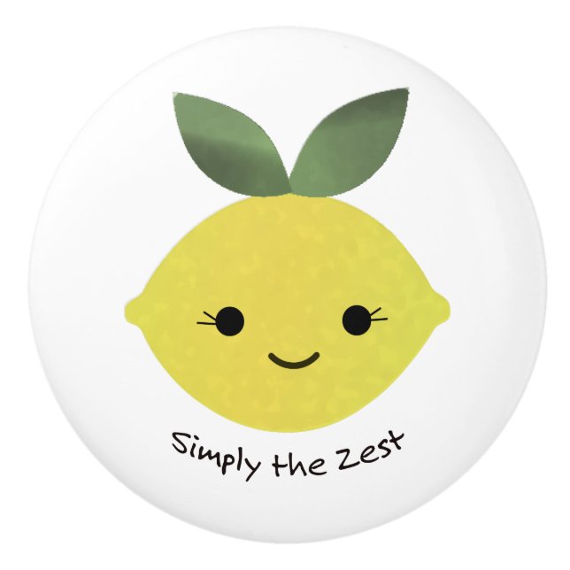 Bara Zest Cute Kawaii Lemon Knopp (Framsidan)