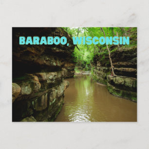 Baraboo, vykort för Wisconsin