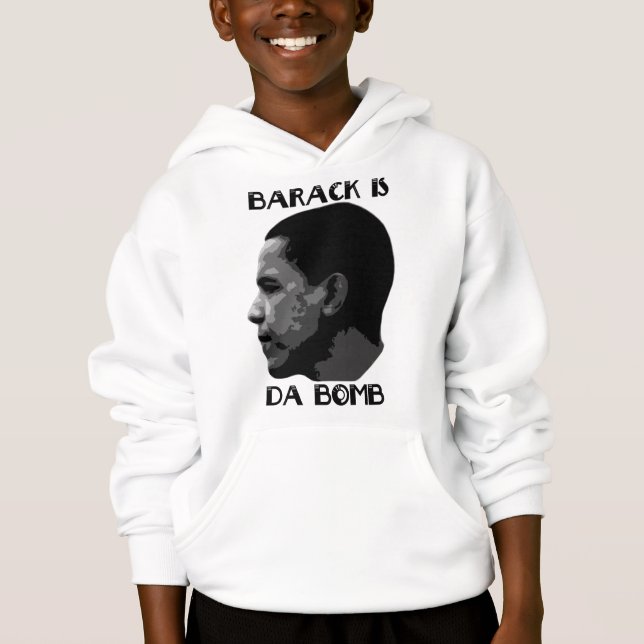 Barack är bombarderamanar Hoodie T Shirt (Framsida)