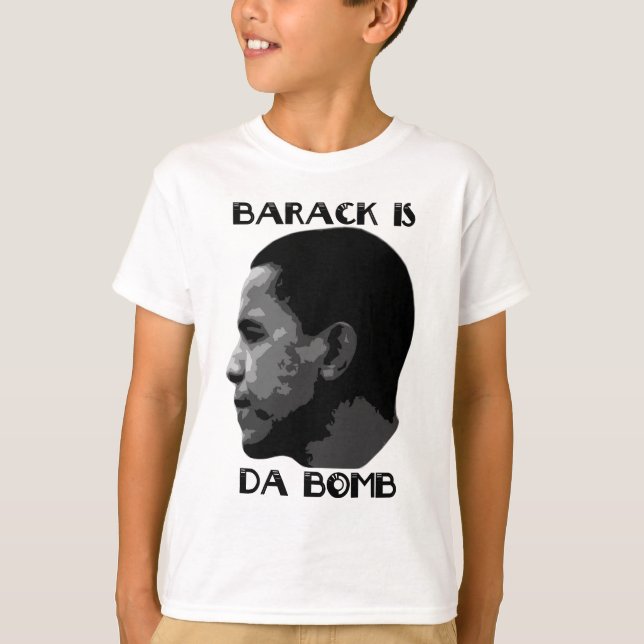 Barack är bombarderaskjortan tee (Framsida)