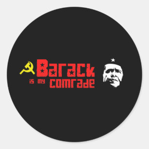 Barack är min kamrat runt klistermärke