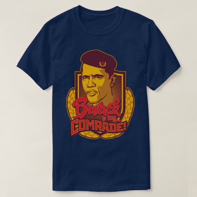 Barack är min kamrat t shirt (Design framsida)