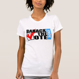 Barack de röstaoriginalkvinna T-tröja 2012 Tee