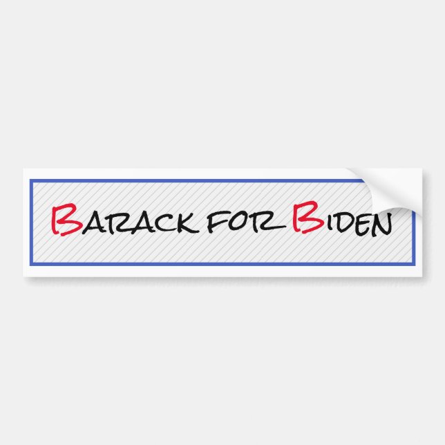 Barack for Biden Bildekal (Framsidan)