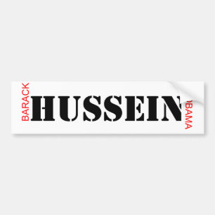 Barack HUSSEIN Obama - Muslimpresidenten Bildekal