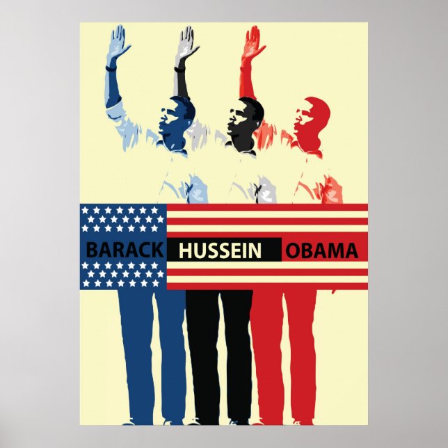 Barack Hussein Obama Poster (Framsidan)