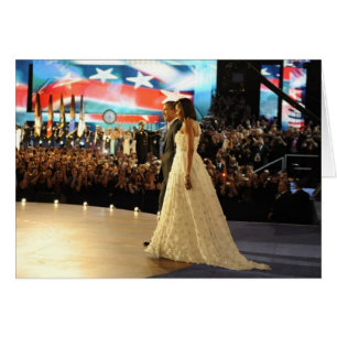 Barack & Michele Obama Hälsningskort