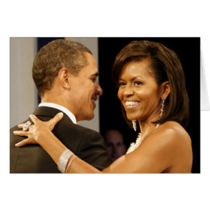 Barack & Michele Obama Hälsningskort